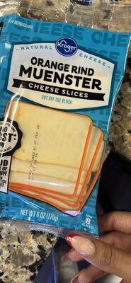 Orange Rind Muenster Cheese Slices