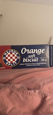 Orange soft biscuit