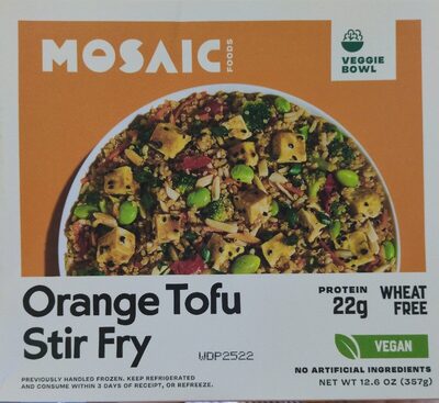 Orange Tofu Stir fry