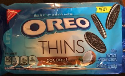 Oreo thins cookies coconut 1x10.1 oz