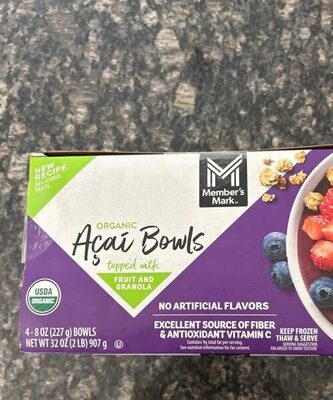 Organic Acai Bowls with Granola