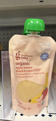 Organic apple, banana peach & yogurt