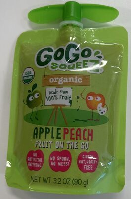 Organic Apple Peach Fruit On The Go