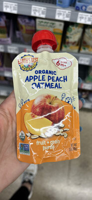 Organic Apple Peach Oatmeal