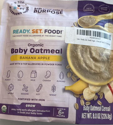Organic Baby Oatmeal Banana Apple