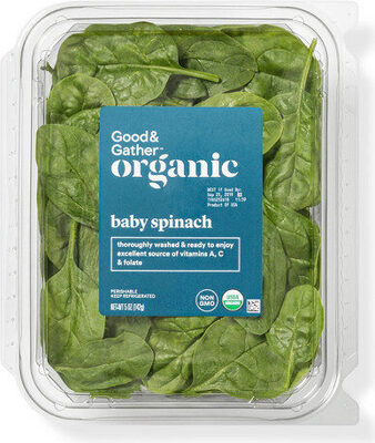 Organic baby spinach