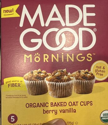 Organic Baked Oats Cups