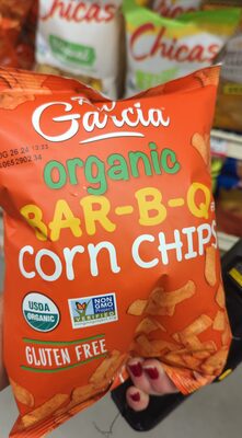 Organic bar-b-q corn chips
