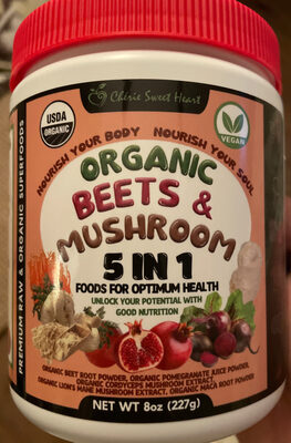 Organic Beets & Mushrooms 5 in 1