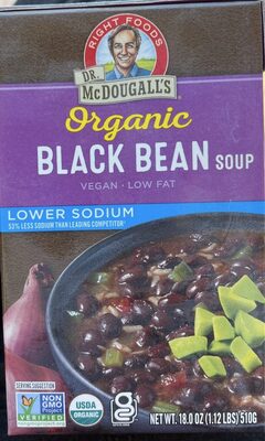 Organic Black Bean Lower Sodium Soup