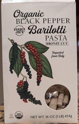 Organic Black Pepper Barilotti Pasta Bronze Cut