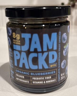 Organic blueberries fruit spread
