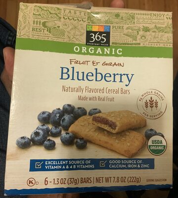 Organic Blueberry Fruit & Grain Bars