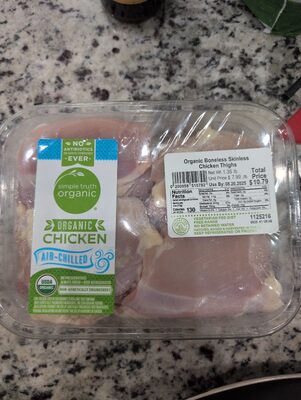 Organic Boneless Skinless Chicken Thighs