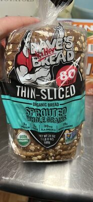 Organic Bread Sprouted Whole Grains Thin-Sliced