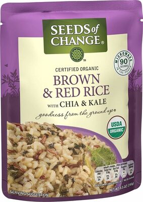 Organic Brown & Red Rice with Chia & Kale