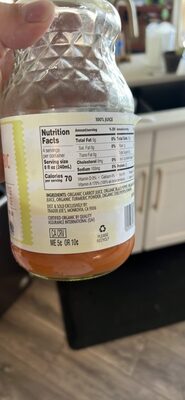 Organic Carrot Turmeric juice blend