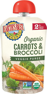 Organic Carrots & Broccoli Baby Food Puree