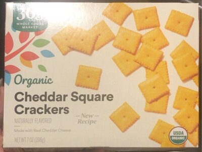 Organic Cheddar Squares Crackers