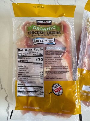 Organic Chicken Thighs Boneless & Skinless
