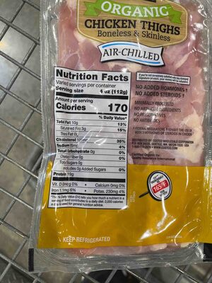 Organic Chicken Thighs Boneless & Skinless