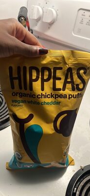 organic chickpea puffs vegan white cheddar