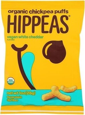 Organic Chickpea Puffs-Yellow Pea, Vegan White Cheddar