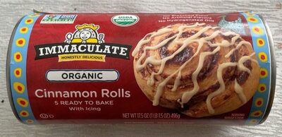 Organic Cinnamon Rolls with Icing