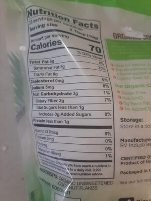 Organic Coconut Flakes Unsweetened