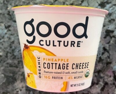 Organic Cottage Cheese, Pineapple