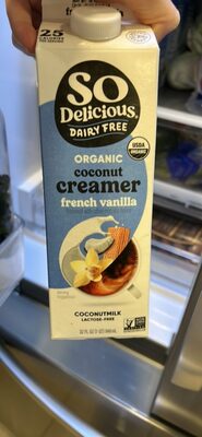 Organic creamer coconutmilk