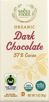 Organic dark chocolate bar