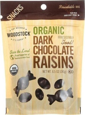 Organic Dark Chocolate Raisins
