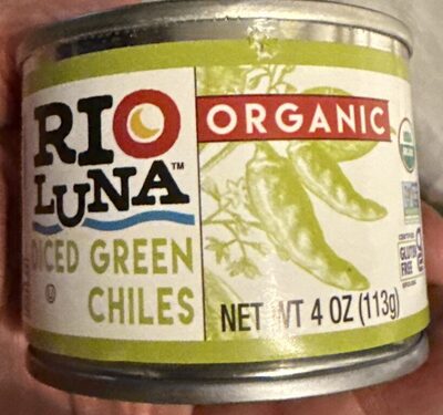 Organic Diced Green Chilies