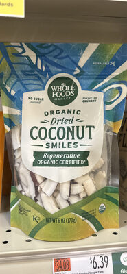 Organic Dried Coconut Smiles