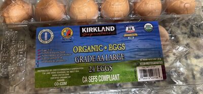 Organic Eggs Grade AA Large