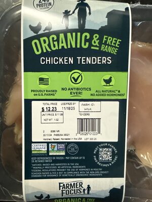 Organic & Feee Range Chicken Tenders
