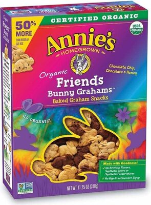 Organic friends bunny grahams snacks
