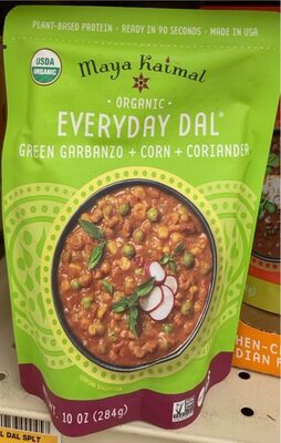 Organic Green Garbanzos With Corn And Coriander