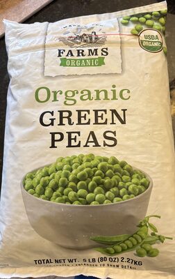 Organic green peas