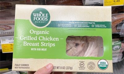Organic Grilled Chicken Breast Strips