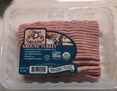 Organic ground turkey