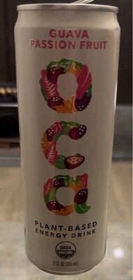 Organic Guava Passion Fruit Plant-Based Energy Drink