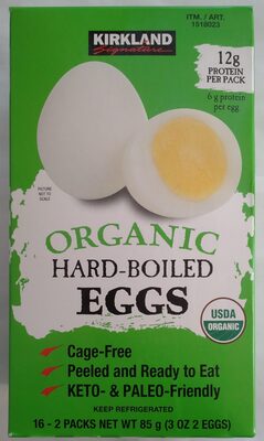Organic Hard-Boiled Eggs
