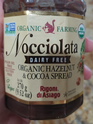 Organic Hazelnut Spread With Cocoa