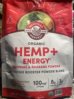 Organic Hemp + Energy Caffeine & Guarana Powder