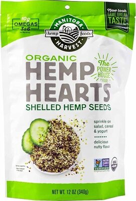 Organic Hemp Hearts, Shelled Hemp Seeds