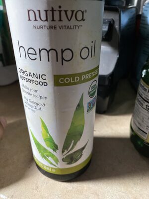Organic Hemp Seed Oil Raw & Cold Pressed