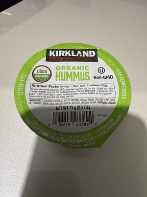 Organic hummus