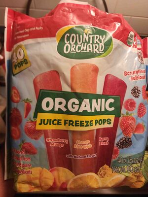 Organic Juice Freeze Pops